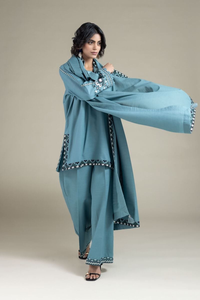 Embroidered | Textured Cotton | Dupatta | USD 20.00