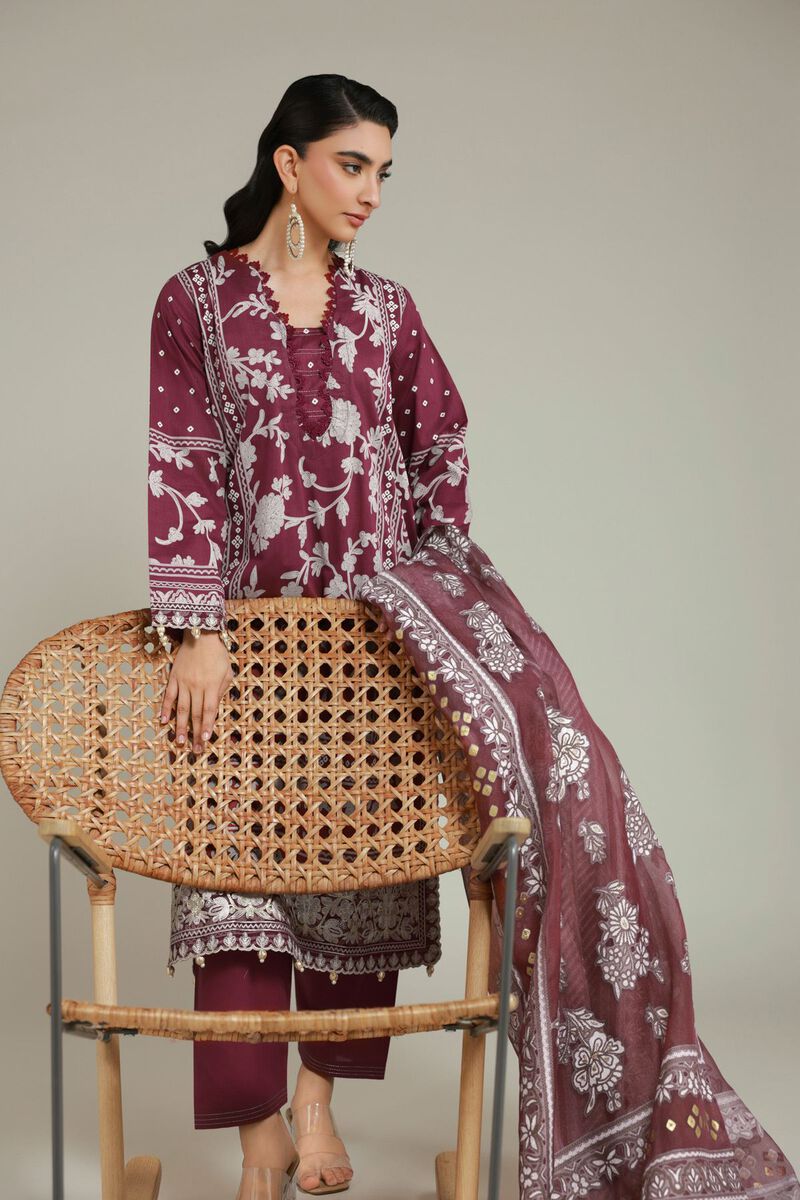 Embroidered | Cambric | Cambric 3-piece Tailored  | USD 85.00