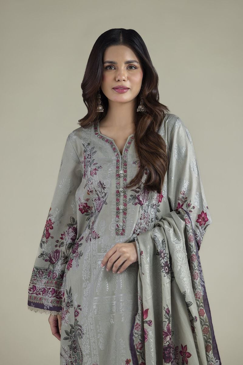 Printed | Jacquard | Floral Tailored 3-Piece | USD 65.00