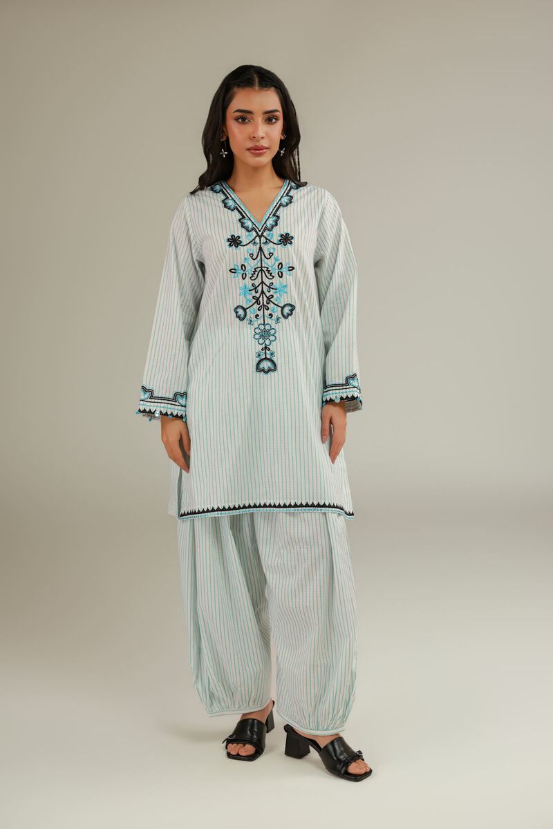 Embroidered | Cotton Dobby | Embroidered Shalwar | USD 30.00