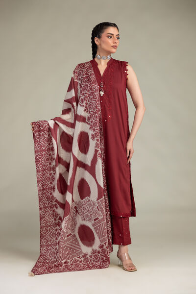 Embroidered | Raw Silk | Silk Solid Pants | USD 40.00