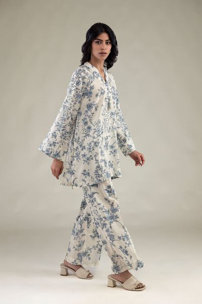 Embroidered | Cambric | Floral Summer Pants | USD 30.00