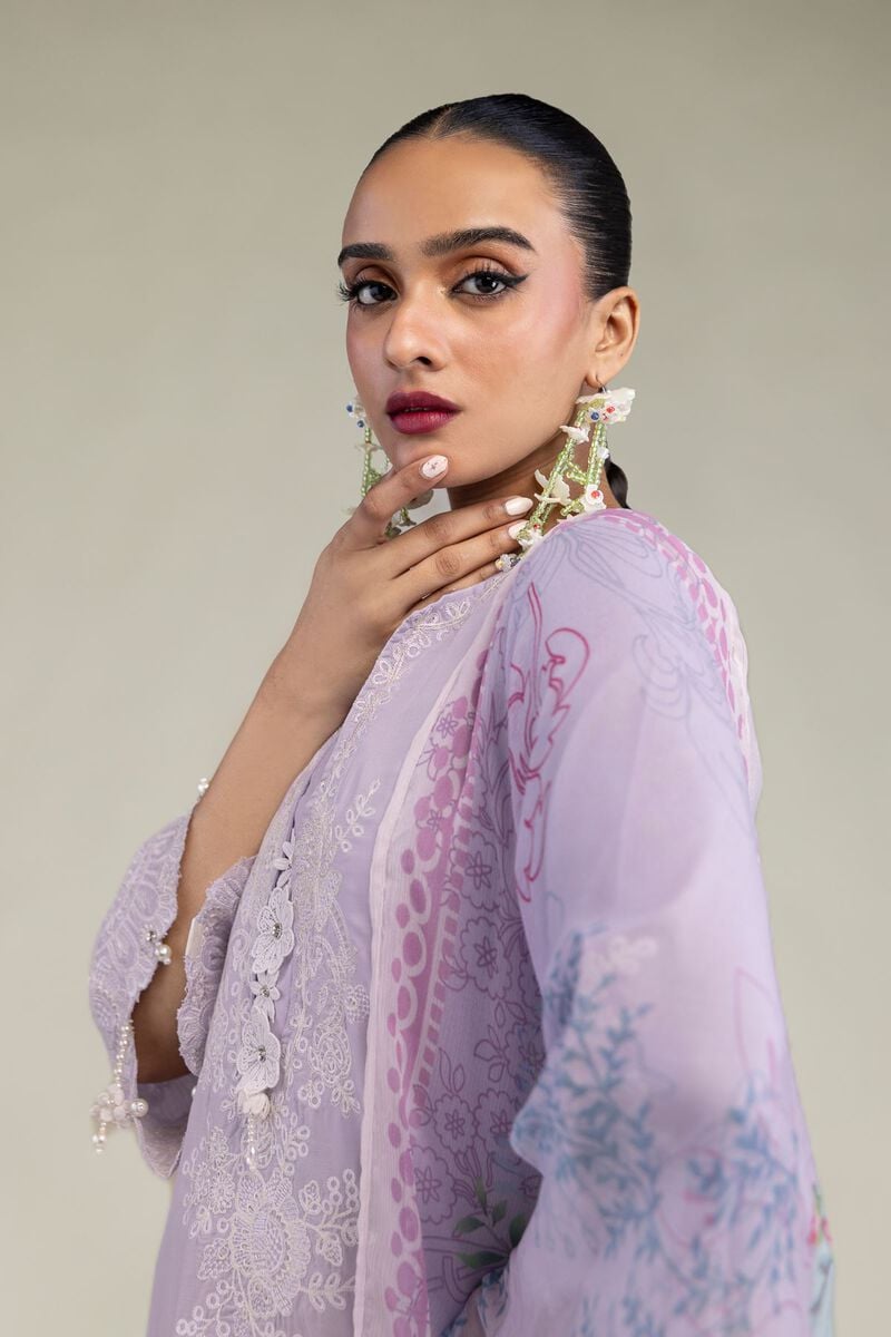 Embroidered | Chiffon | Chiffon Floral Dupatta | USD 30.00