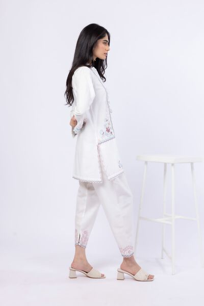 Embroidered | Raw Silk | Pants | USD 25.00