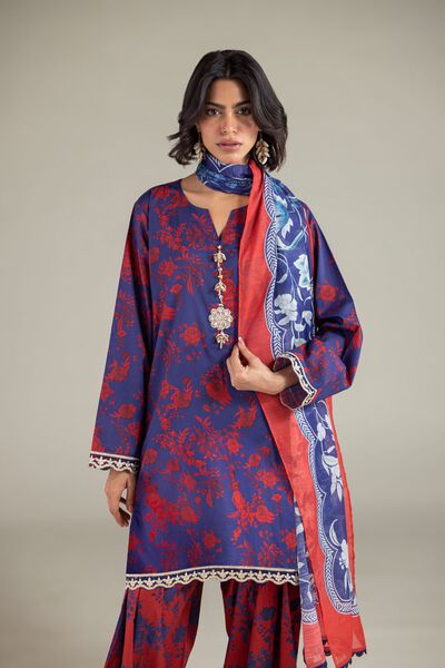 Embroidered | Cambric | Tailored 3-Piece Outfit | USD 80.00