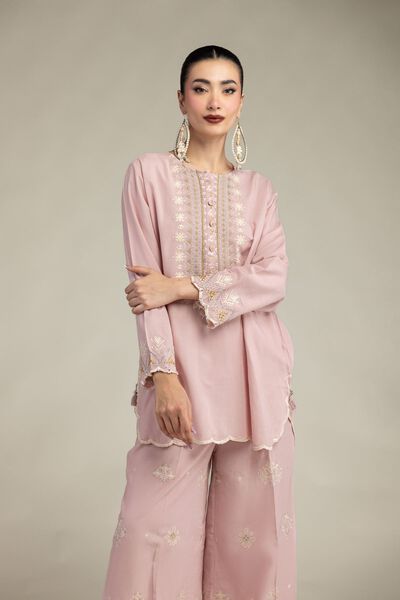 Embroidered | Raw Silk | Short Silk Kurta | USD 45.00