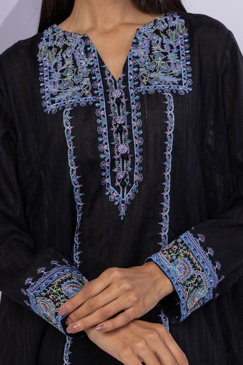 Embroidered | Leno | Kurta | USD 35.00