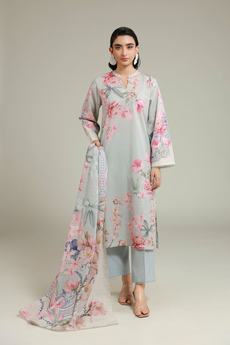 Printed | Messuri | 3-Piece Tailored Set | USD 60.00