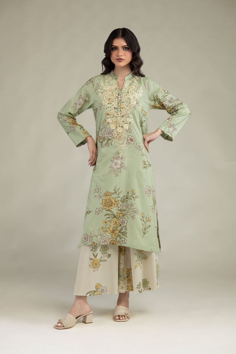 Embroidered | Lawn | Lawn Floral Kurta | USD 40.00