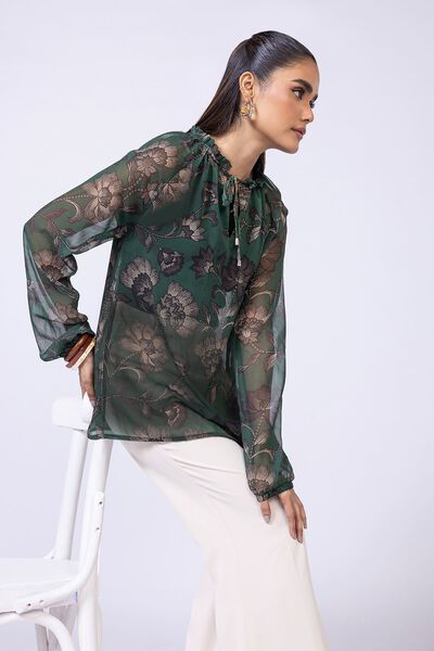 Printed | Georgette Chiffon | Blouse | USD 9.00