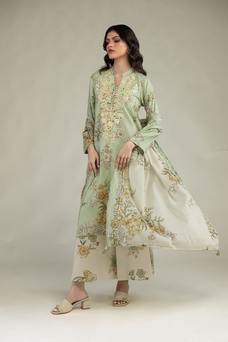 Embroidered | Lawn | Floral Lawn Dupatta | USD 30.00