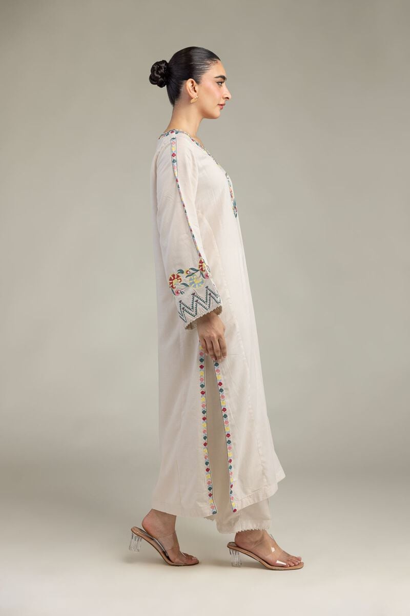 Embroidered | Raw Silk | Raw Silk Pants | USD 30.00