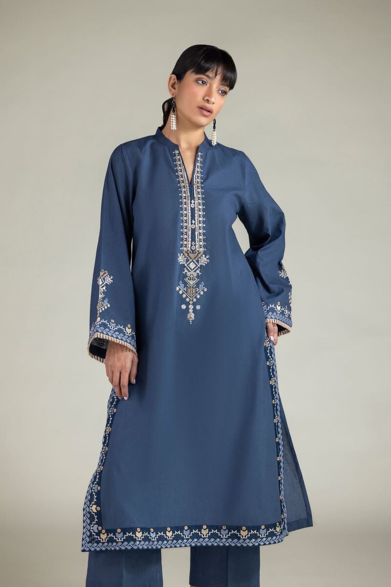 Embroidered | Cambric | Cambric Tailored Set | USD 45.00