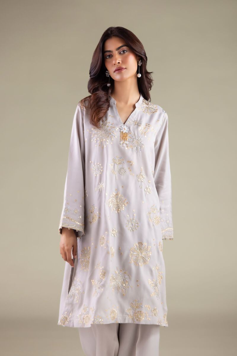 Embroidered | Raw Silk | Kurta | USD 60.00