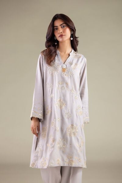 Embroidered | Raw Silk | Kurta | USD 60.00
