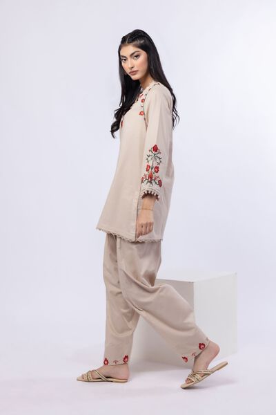 Embroidered | Cotton Dobby | Pants | USD 7.50