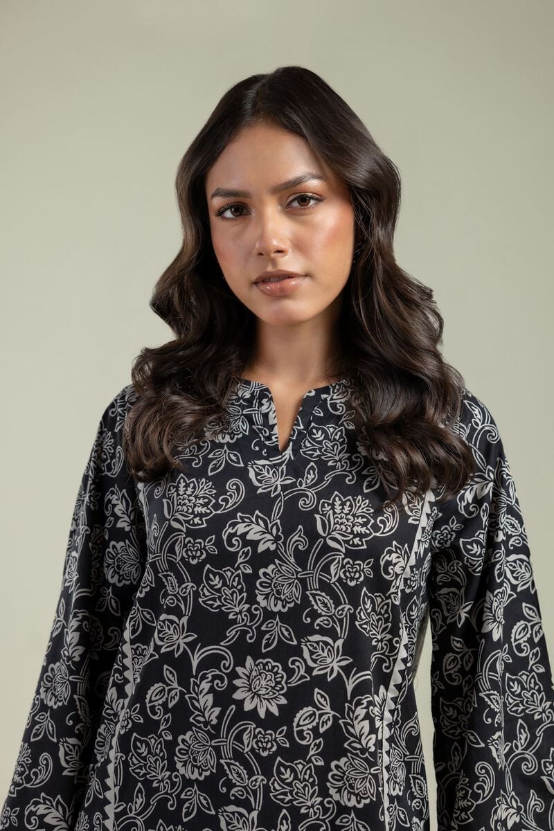 Printed | Cambric | Black Cambric Kurta | USD 30.00