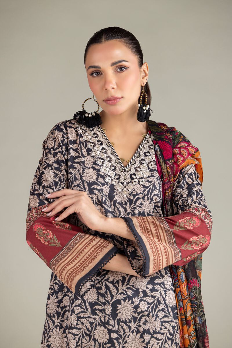 Embroidered | Cotton Dobby | 3 Piece Tailored Set | USD 70.00