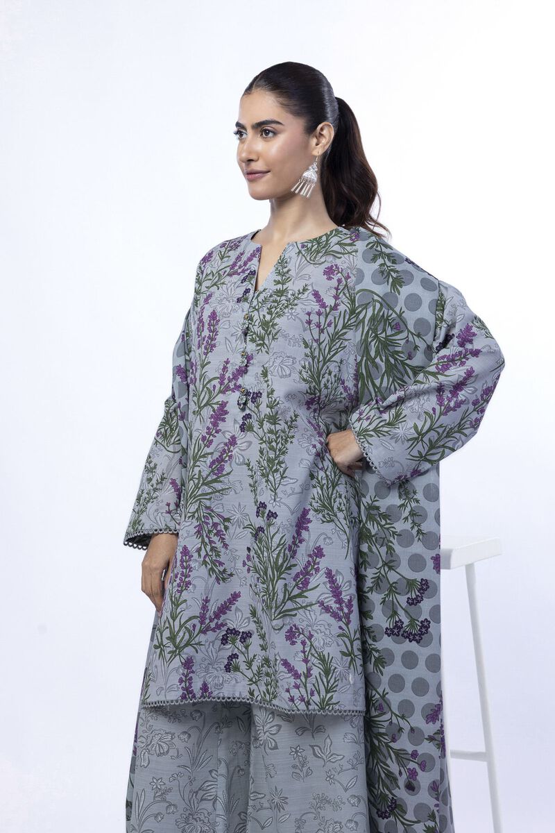 Printed | Light Khaddar | Tailored 3 Piece | USD 45.00