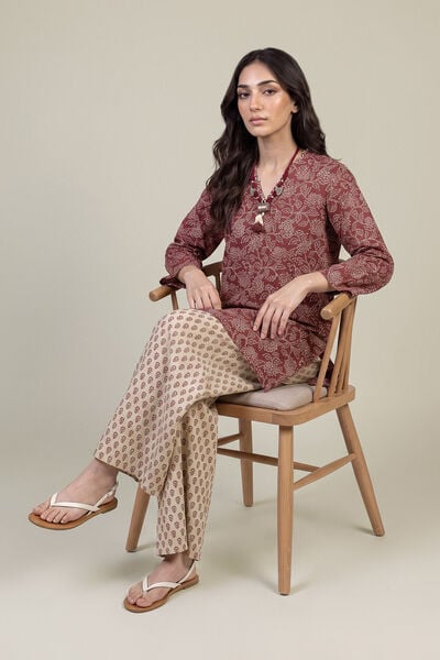 Printed | Light Khaddar | Short Khaddar Kurta | USD 35.00