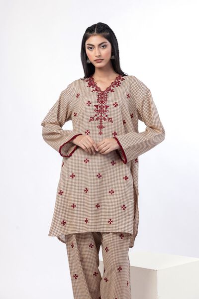 Embroidered | Khaddar | Tailored 2 Piece | Top and Bottom | USD 45.00