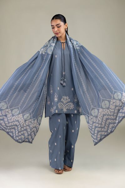 Textured Lawn | Embroidered | Floral Lawn Dupatta | USD 30.00