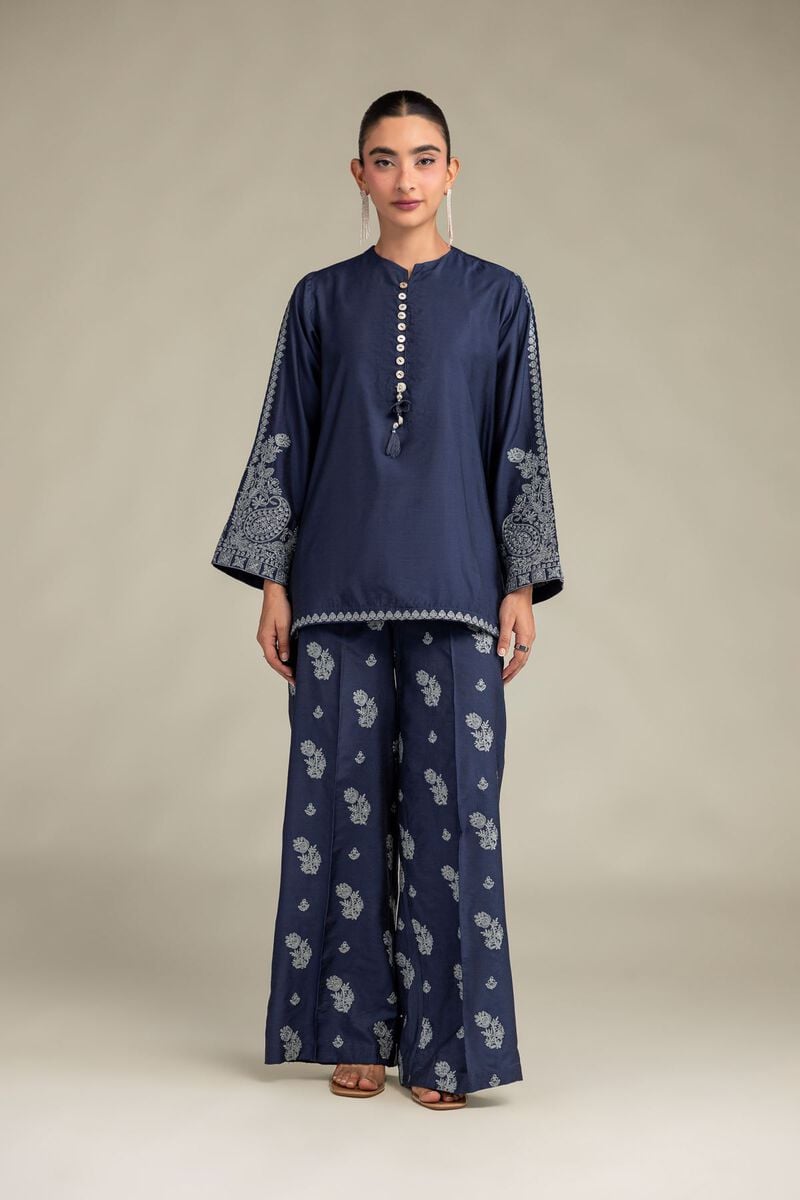 Printed | Raw Silk | Floral Silk Pants | USD 35.00