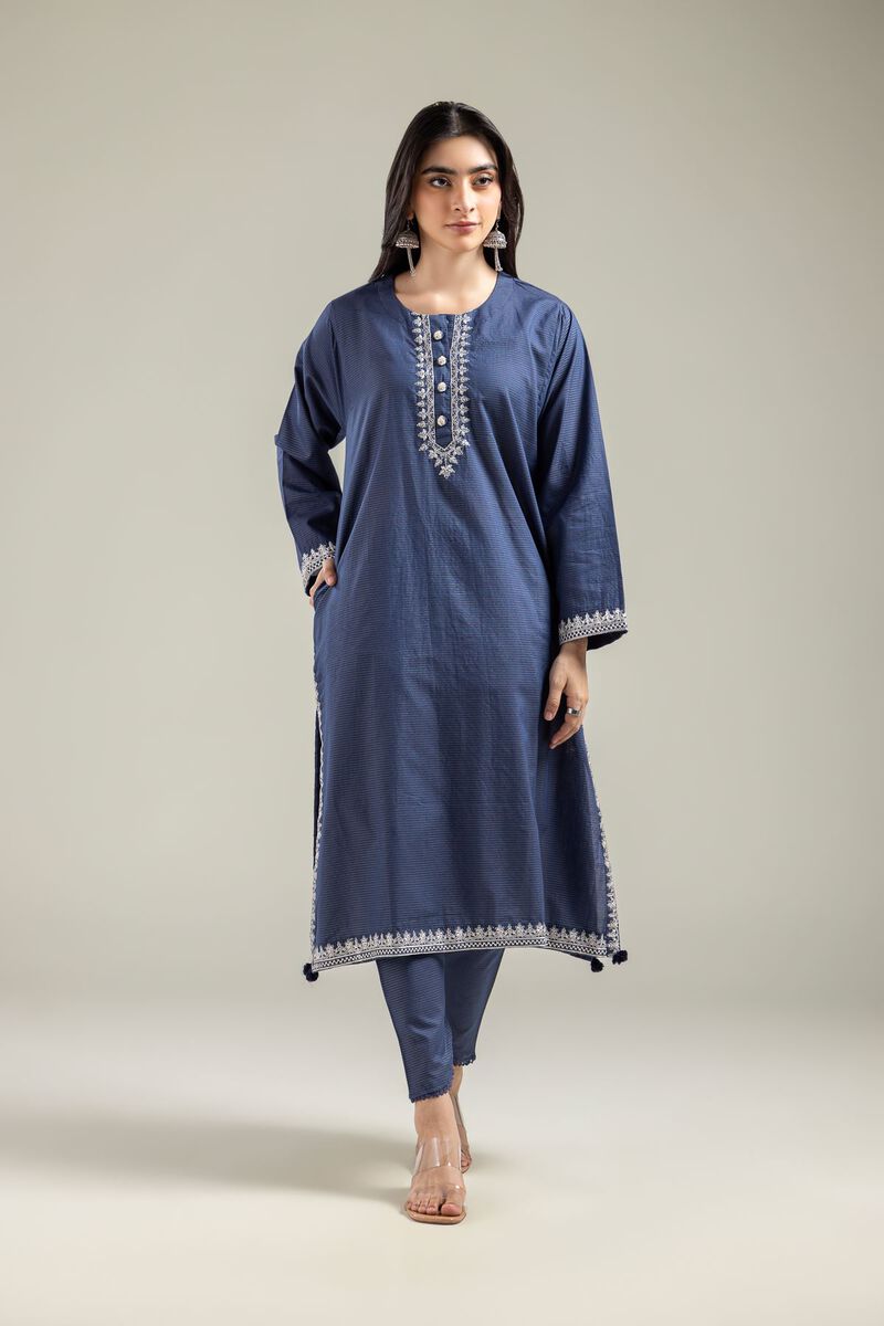 Embroidered | Mesuri | Messuri Round-Neck Kurta | USD 40.00