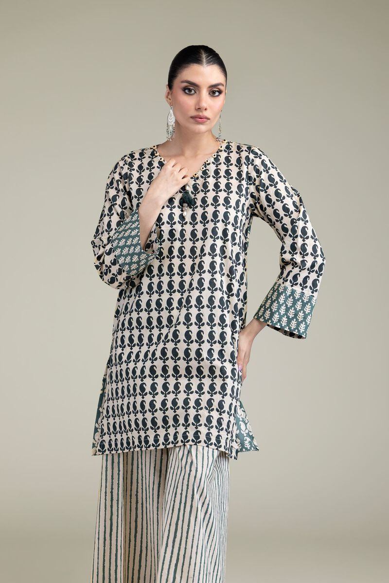 Printed | Cambric | Short V-Neck Kurta | USD 30.00