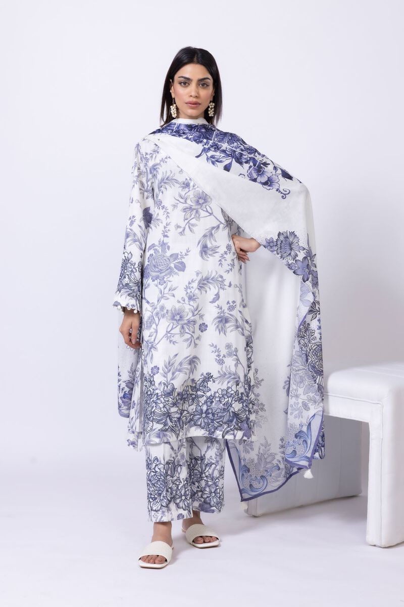 Printed | Slub lawn | Dupatta | null