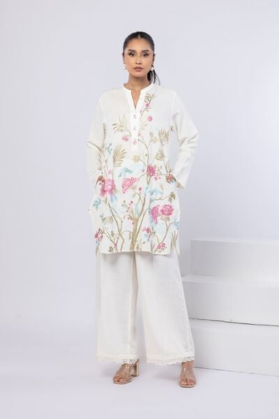 Embroidered | Dull Raw Silk | Kurta | USD 40.00