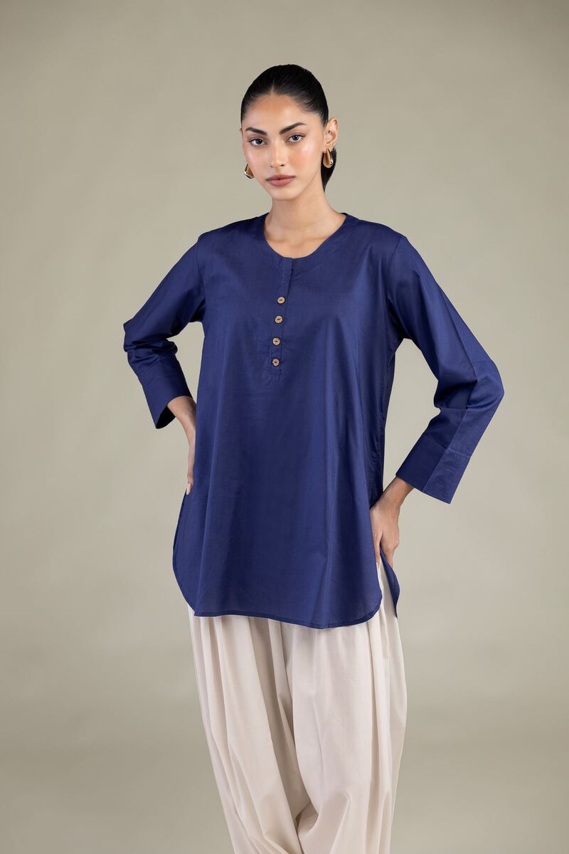 Dyed | Cotton Viscose | Solid Short Kurta | USD 40.00