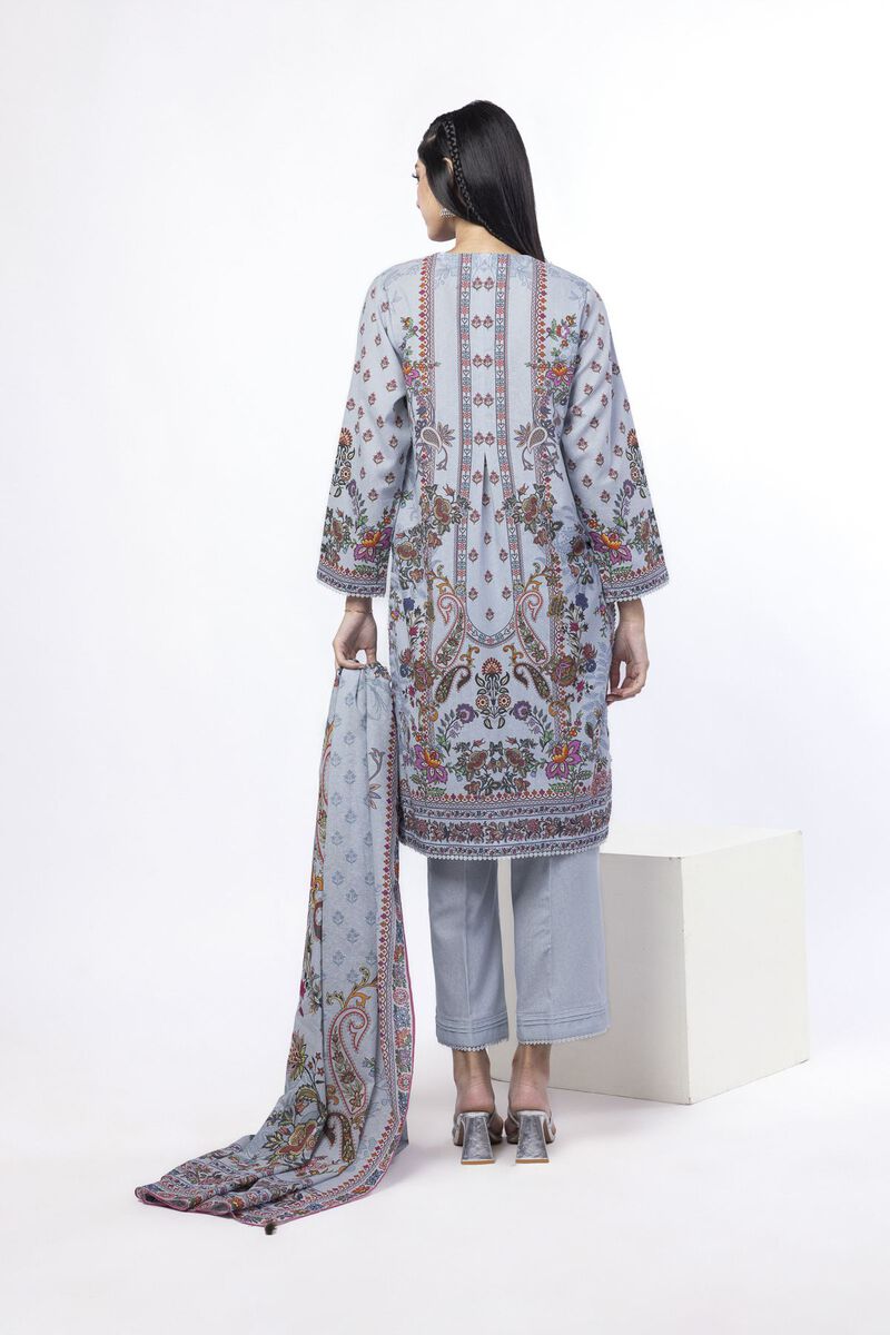Printed | Karandi | Tailored 3 Piece | USD 50.00