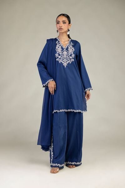 Embroidered | Dobby | Tailored 3-Piece Set | USD 80.00