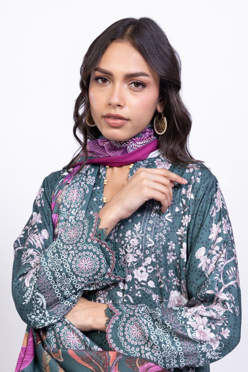 Printed | Satin | Dupatta | USD 8.50
