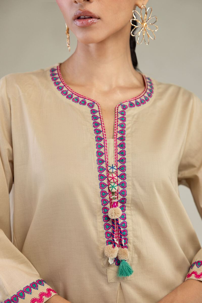 Embroidered | Cambric | Short Cambric Kurta | USD 40.00