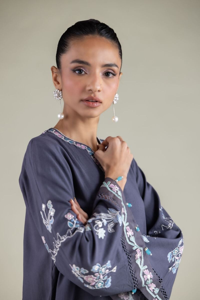Embroidered | Raw Silk | Kurta | USD 70.00