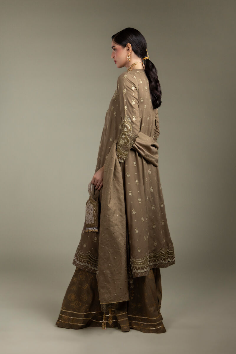 Embroidered | Raw Silk | 3-Piece Co-ord Set | USD 210.00