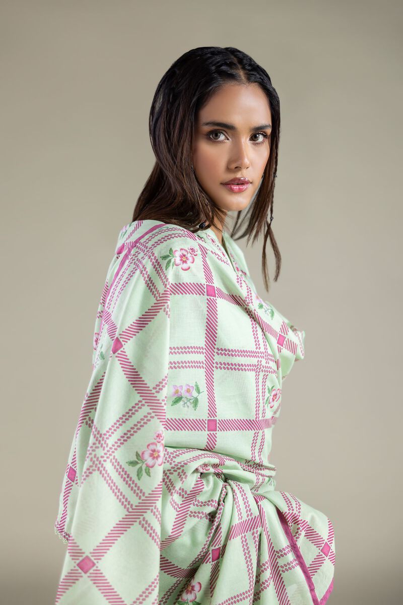 Embroidered | Lawn | Floral Geometric Dupatta | USD 25.00