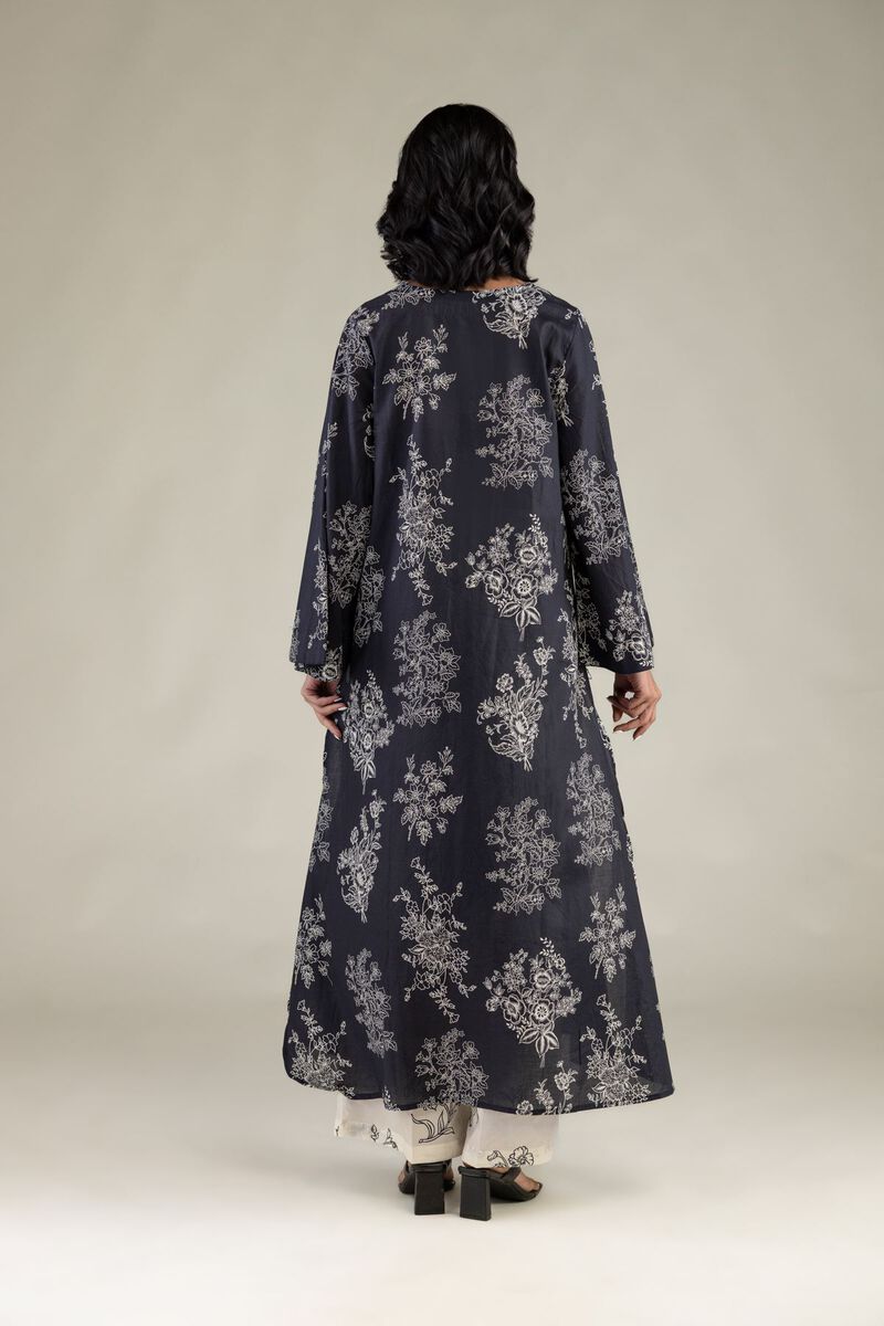 Embroidered | Cambric | Floral V-Neck Kurta | USD 35.00
