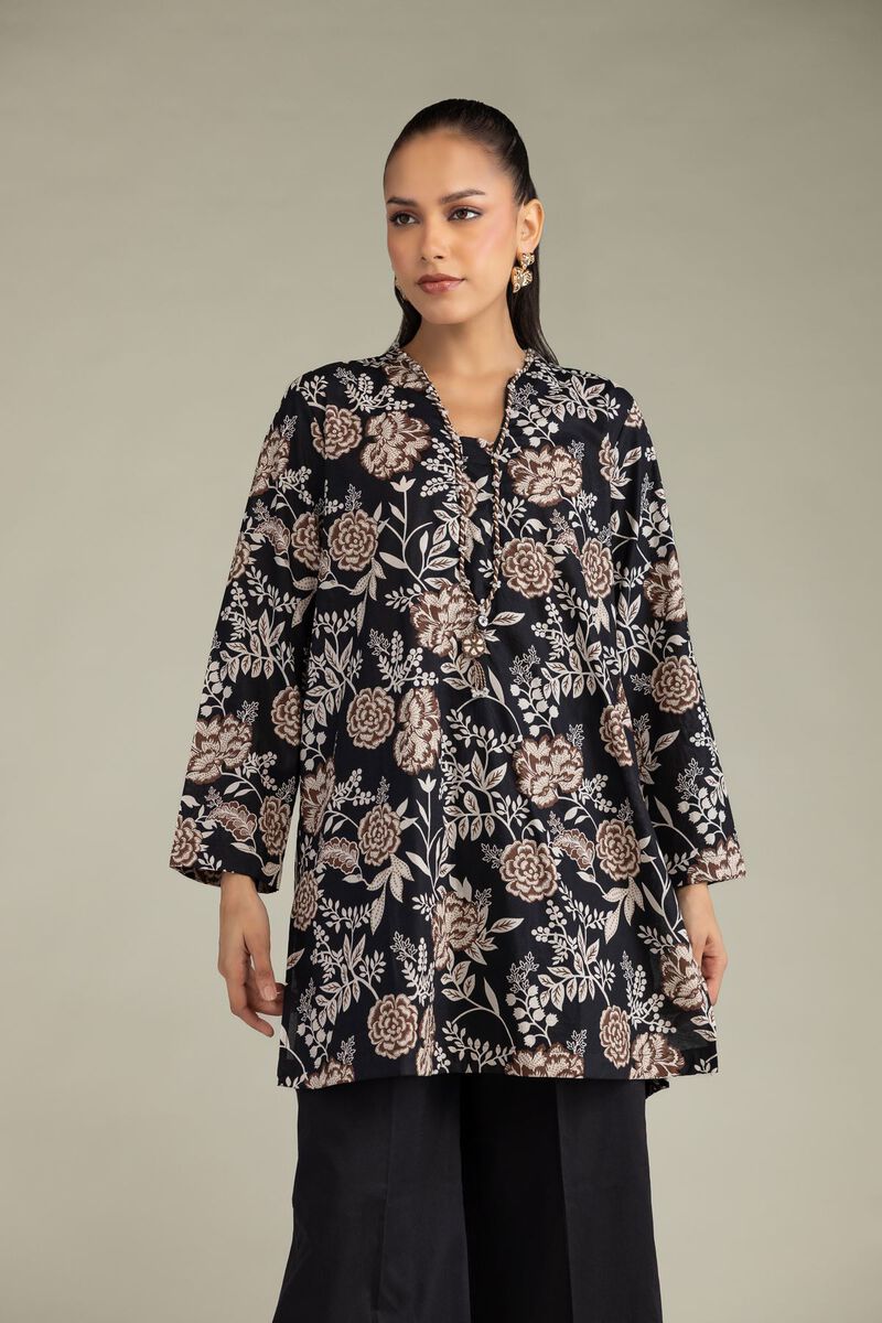 Printed | Cambric | Black Cambric Kurta | USD 35.00
