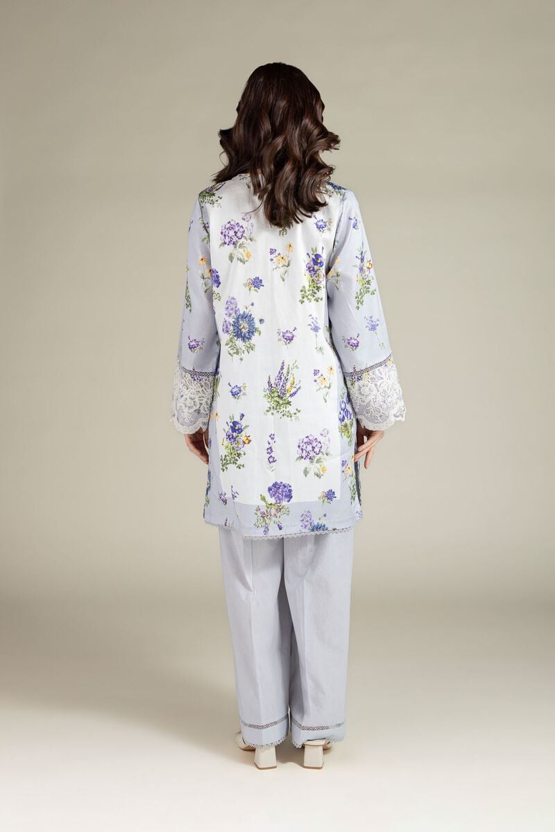 Embroidered | Satin | Tailored 2 Piece | Top and Bottom | USD 60.00