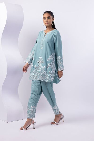 Dyed | Crosshatch Raw Silk | Shalwar | USD 25.00