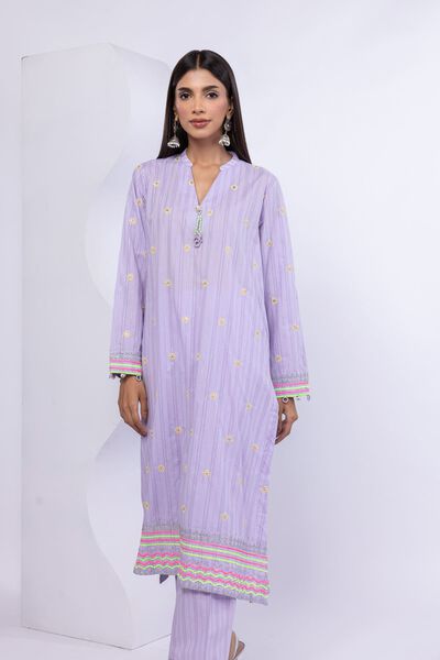 Embroidered | Lurex Stripes | Kurta | USD 20.00