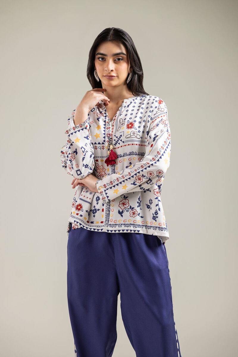 Embroidered | Viscose Crepe | Blouse | USD 35.00