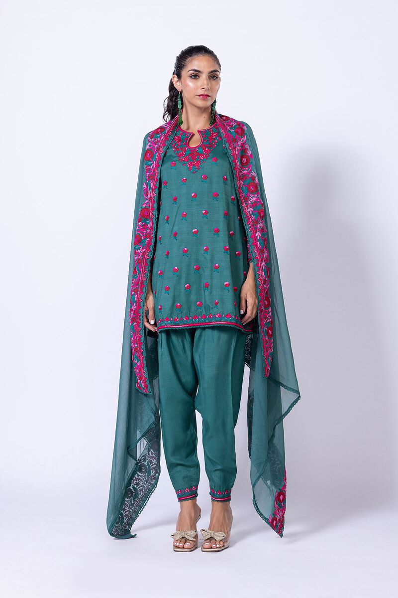 Embroidered | Raw Silk | Kurta | USD 30.00
