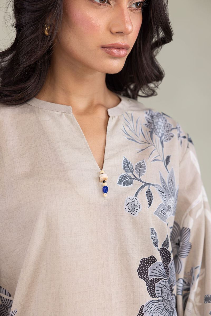 Printed | Cambric | Cambric Floral Tunic | USD 35.00