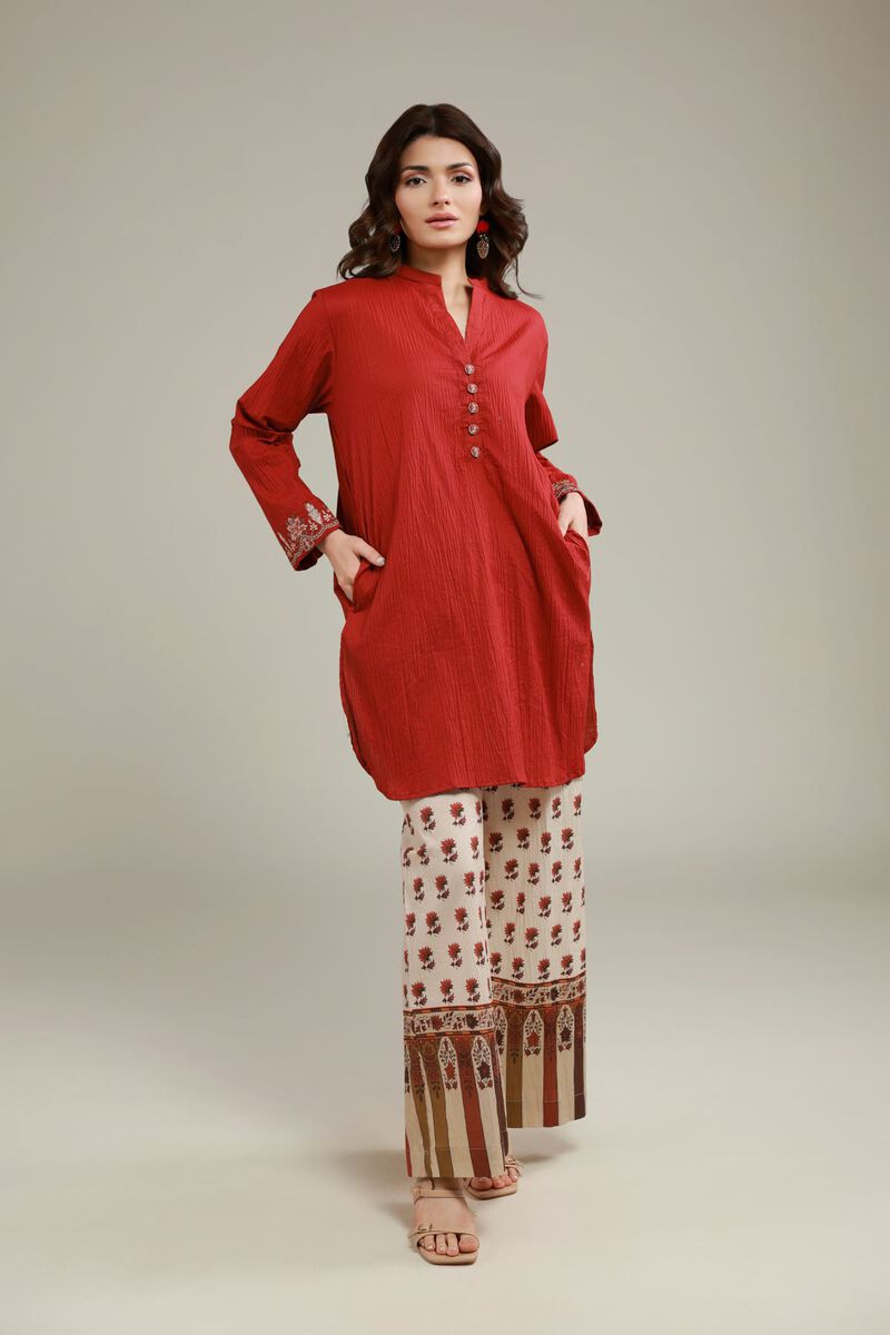 Printed | Cotton Crinkle | Floral Relaxed Pants | USD 18.00