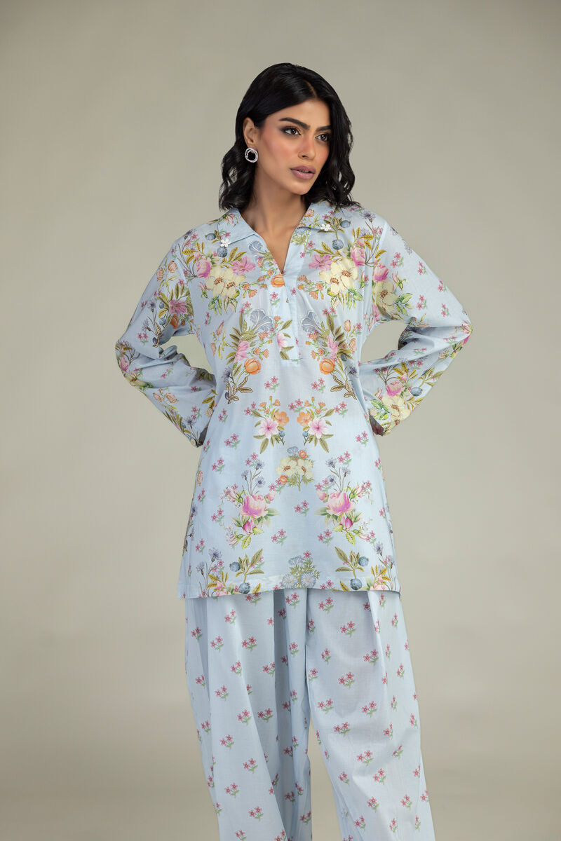 Embroidered | Cambric | Short V-Neck Kurta | USD 35.00