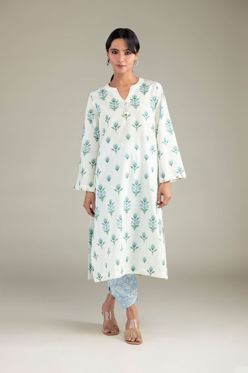 Cambric | Floral Longline Kurta | USD 40.00